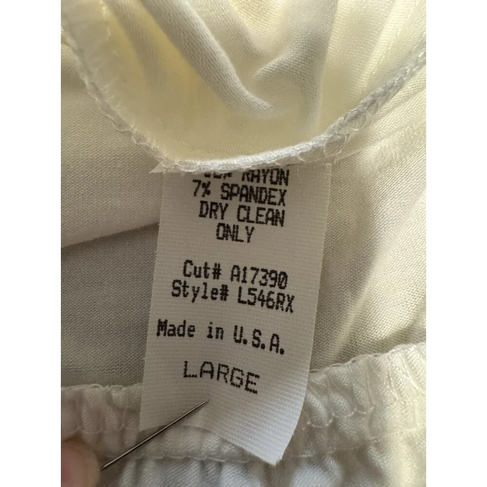 Sky Brand Maxi Dress Large White Crochet Tiered Crochet Jersey NWT NEW
